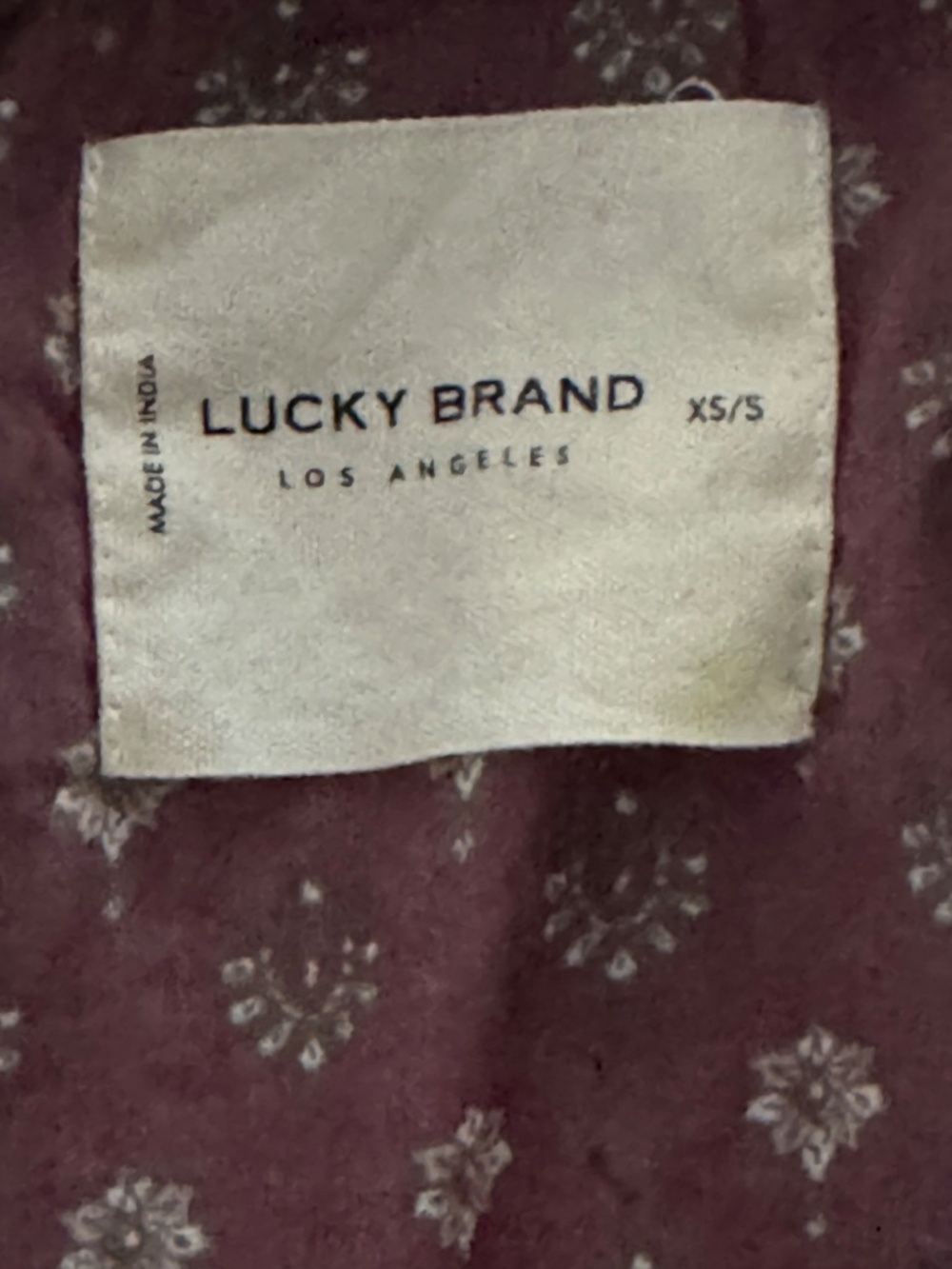 Lucky Brand Bohemian Quilted Kimono Wrap Jacket Oversized Size XS/S - Picture 8 of 10